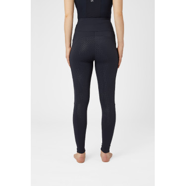 Legging de maternidade Horze Ginny com grip integral e bolsos para telefone Azul-marinho