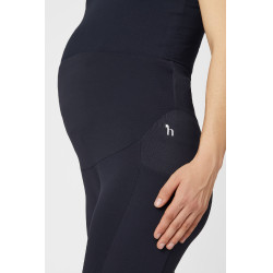 Legging de maternidade Horze Ginny com grip integral e bolsos para telefone Azul-marinho
