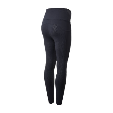 Legging de maternidade Horze Ginny com grip integral e bolsos para telefone Azul-marinho
