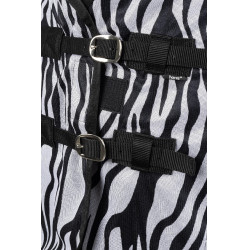 Capa anti-moscas Horze Defender com aba para a barriga Zebra Motivos