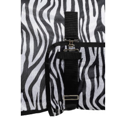 Capa anti-moscas Horze Defender com aba para a barriga Zebra Motivos
