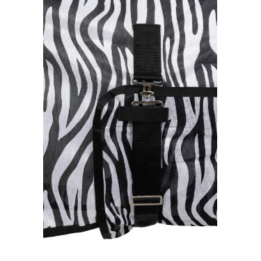 Capa anti-moscas Horze Defender com aba para a barriga Zebra Motivos
