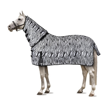 Capa anti-moscas Horze Defender Zebra Motivos