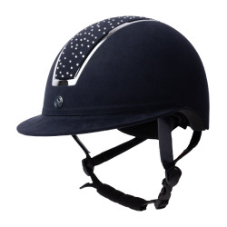 Capacete de equitação Solara II Horze Marinho / branco Azul