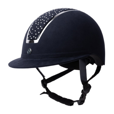 Capacete de equitação Solara II Horze Marinho / branco Azul