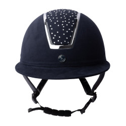 Capacete de equitação Solara II Horze Marinho / branco Azul