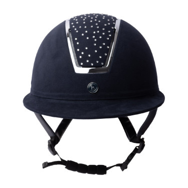 Capacete de equitação Solara II Horze Marinho / branco Azul