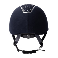 Capacete de equitação Solara II Horze Marinho / branco Azul