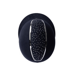 Capacete de equitação Solara II Horze Marinho / branco Azul