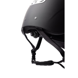 Capacete de equitação com ornamento de cristal Horze Arix II Preto / prata