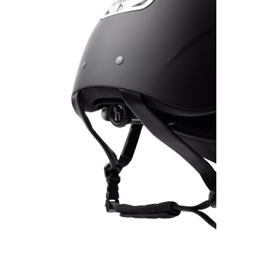Capacete de equitação com ornamento de cristal Horze Arix II Preto / prata