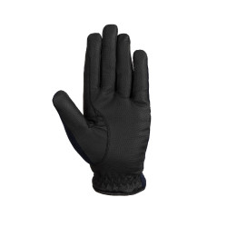 Luvas de equitação femininas Horze Mayla Winter Marinho escuro Azul