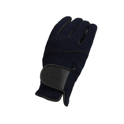Luvas de equitação femininas Horze Mayla Winter Marinho escuro Azul