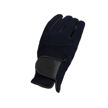 Luvas de equitação femininas Horze Mayla Winter Marinho escuro Azul