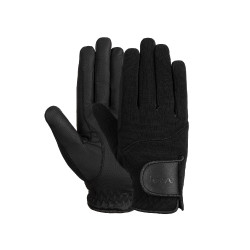 Luvas de equitação femininas Horze Mayla Winter Preto