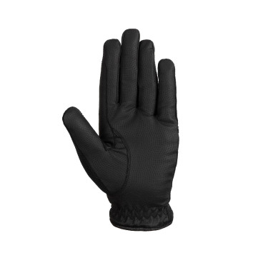 Luvas de equitação femininas Horze Mayla Winter Preto