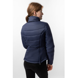 Casaco de equitação acolchoado Horze Astrid feminino Azul polar Azul-marinho Casaco de equitação acolchoado Horze Astrid feminino Azul polar Azul-marinho