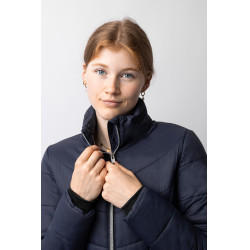 Casaco de equitação acolchoado Horze Astrid feminino Azul polar Azul-marinho Casaco de equitação acolchoado Horze Astrid feminino Azul polar Azul-marinho
