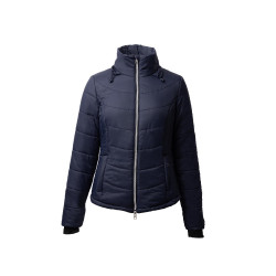 Casaco de equitação acolchoado Horze Astrid feminino Azul polar Azul-marinho Casaco de equitação acolchoado Horze Astrid feminino Azul polar Azul-marinho