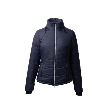 Casaco de equitação acolchoado Horze Astrid feminino Azul polar Azul-marinho Casaco de equitação acolchoado Horze Astrid feminino Azul polar Azul-marinho