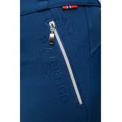 Calça de equitação feminina B Vertigo térmica com grip integral Enya Titã marinho Azul-marinho