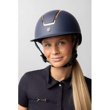 Capacete Atmos Metallic II Horze Marinho / ouro rosa Azul-marinho