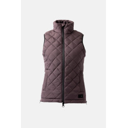 Colete sem mangas Horze feminino Jeune Cavalier Naia Fondant com manteiga queimada Castanho