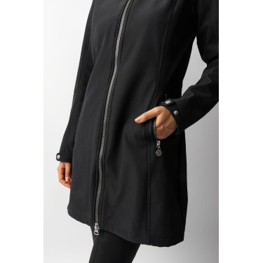 Casaco longo Softshell Anna Horze Preto