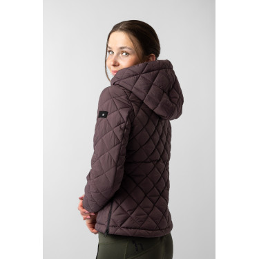 Casaco acolchoado feminino Imelda Horze Fudge / castanho bordô Bord&amp;amp;amp;amp;amp;ocirc;