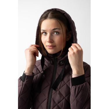 Casaco acolchoado feminino Imelda Horze Fudge / castanho bordô Bord&amp;amp;amp;amp;amp;ocirc;