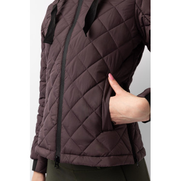Casaco acolchoado feminino Imelda Horze Fudge / castanho bordô Bord&amp;amp;amp;amp;amp;ocirc;