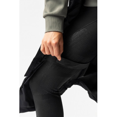 Colete acolchoado longo sem mangas Gem B Vertigo Beleza negra Preto