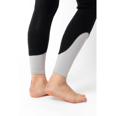 Calça de equitação Horze Felicia com grip integral Preto