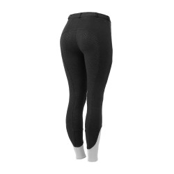 Calça de equitação Horze Felicia com grip integral Preto