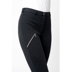 Calça de equitação Horze Felicia com grip integral Marinho escuro Azul