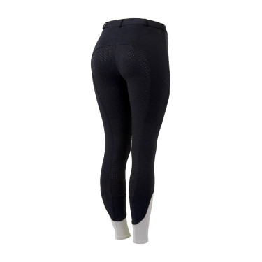 Calça de equitação Horze Felicia com grip integral Marinho escuro Azul