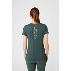 Camiseta de maternidade funcional Horze Lily Coentro verde Camiseta de maternidade funcional Horze Lily Coentro verde