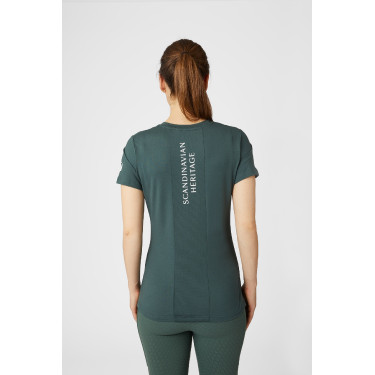 Camiseta de maternidade funcional Horze Lily Coentro verde Camiseta de maternidade funcional Horze Lily Coentro verde