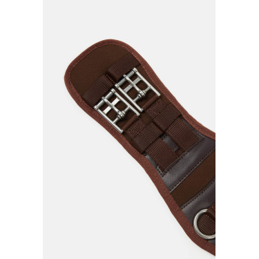 Cilheira de neoprene para dressage Varna sem elástico Horze Marron demitasse Castanho