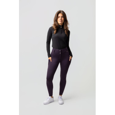Calça Térmica com Assento Total Mira Feminina Horze Erva-dos-negreiros Violeta