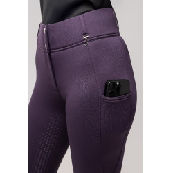 Calça Térmica com Assento Total Mira Feminina Horze Erva-dos-negreiros Violeta