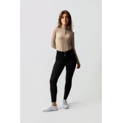 Calça Térmica com Assento Total Mira Feminina Horze Preto