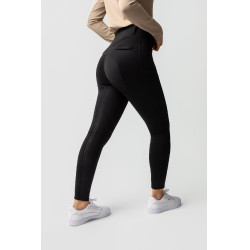 Calça Térmica com Assento Total Mira Feminina Horze Preto