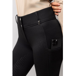 Calça Térmica com Assento Total Mira Feminina Horze Preto