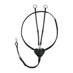 Martingale de equitação Horze Winchmore em couro | Equi-clic