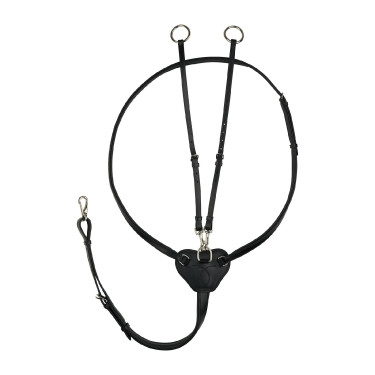 Martingale de equitação Horze Winchmore em couro | Equi-clic