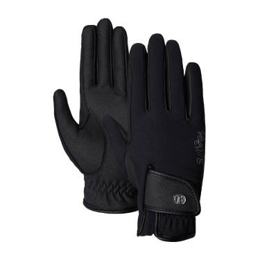 Luvas de equitação de inverno para mulheres Sinja B Vertigo Preto