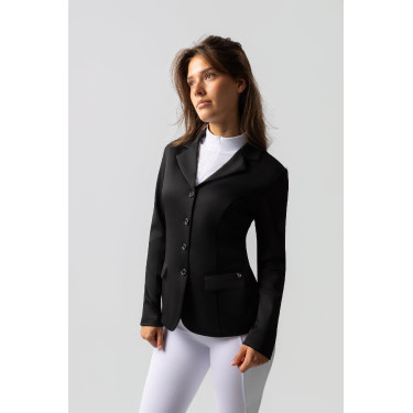 Casaco de competição Horze Ada feminino Preto Casaco de competição Horze Ada feminino Preto