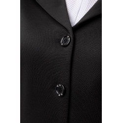 Casaco de competição Horze Ada feminino Preto Casaco de competição Horze Ada feminino Preto