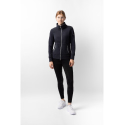 Casaco de equitação polar Horze Ellie feminino Marinho escuro Azul